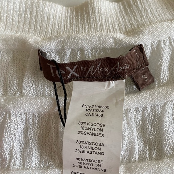 Tex by MaxAzria Textured Knit Semi Sheer Mini Skirt Size Small - HSH1151 - Picture 5 of 6